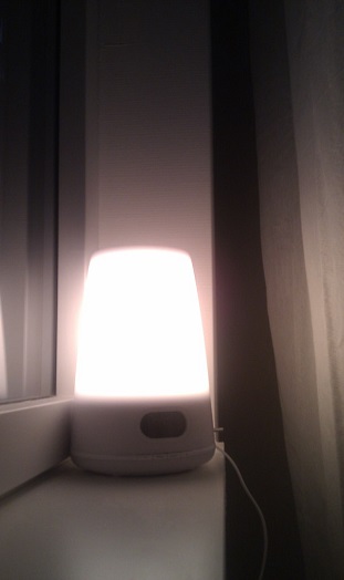 Intensité lumineuse du simulateur
