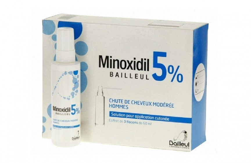 Le minoxidil 5 pour éviter la perte de cheveux